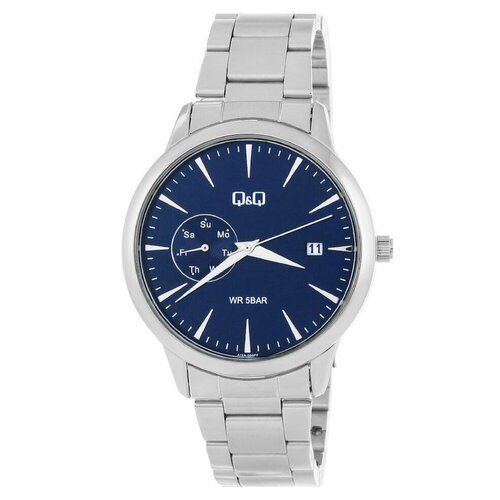 Купить Наручные часы Q&Q A12A-008, синий
Мужские японские кварцевые часы в круглом корп...