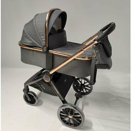 Купить Детская коляска 2в1 Luxmom 788 темно серая, для новорожденных, всесезонная
Новин...