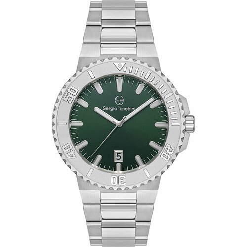 Купить Наручные часы SERGIO TACCHINI, серебряный, зеленый
Мужские часы. Коллекция Coast...