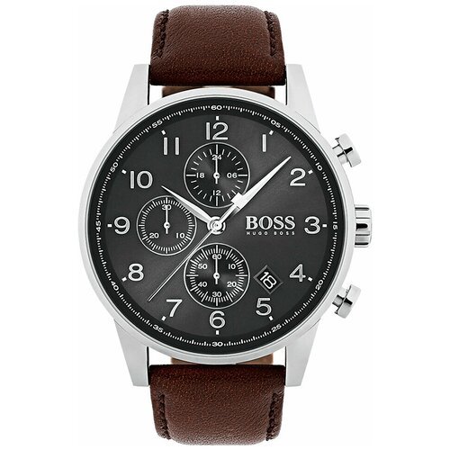 Купить Наручные часы BOSS, коричневый, черный
Эти часы BOSS из зернистой кожи облегают...
