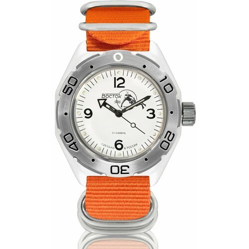 Купить Наручные часы Восток Амфибия, оранжевый
Наручные механические часы с автоподзаво...