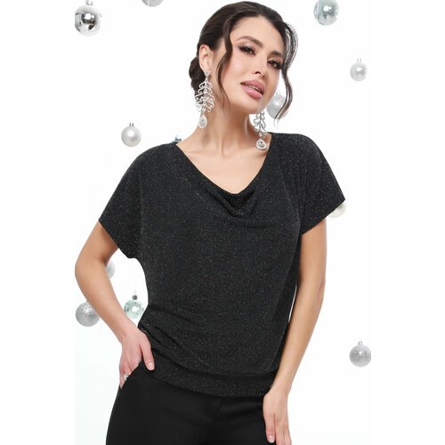 Купить Блуза DStrend, размер 54, черный
Эффектная трикотажная блузка с люрексом — наряд...