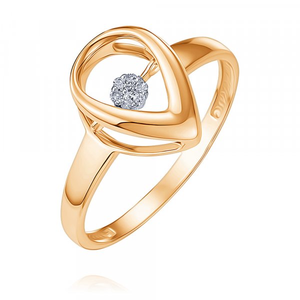 Купить Кольцо
Элегантное кольцо из красного золота. В центре ювелирной композиции - соц...