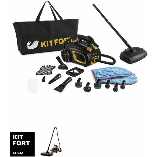 Купить Пароочиститель KitFort КТ-932, черный
<p>Пароочиститель Kitfort KT-932 — многофу...