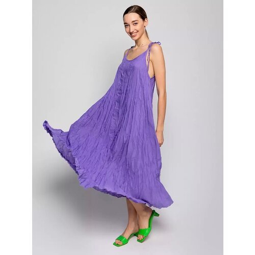 Купить Сарафан повседневный, трапециевидный силуэт, размер 42-50, фиолетовый
Платье шел...