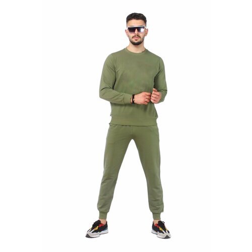 Купить Костюм , размер 48, зеленый
Спортивный костюм из мужского хлопка без капюшона со...