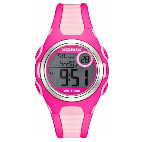 Купить Наручные часы XONIX, розовый
Спортивные часы XONIX<br>Водная защита: 100М, 10 AT...