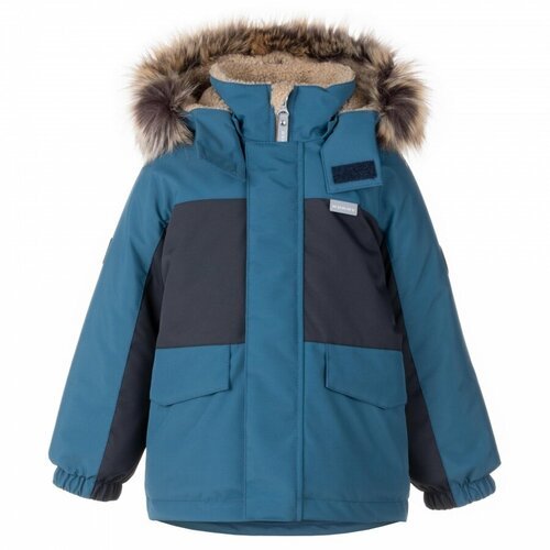 Купить Парка KERRY, размер 128, синий
Зимняя куртка-парка для мальчика от известного бр...