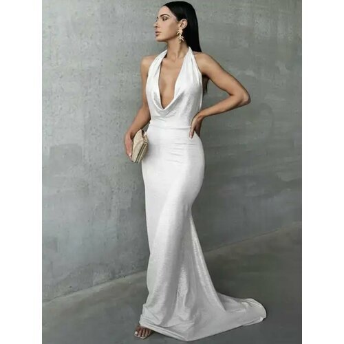 Купить Платье размер M, белый, серебряный
Шикарное платье белого цвета длиной в пол, с...