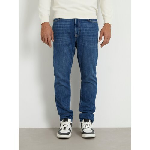 Купить Джинсы GUESS, размер 30/32, синий
Хлопчатобумажные джинсовые брюки.<br>Классичес...