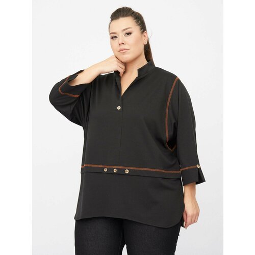 Купить Блуза ZORY, размер 56/58, черный
Оригинальная женская блузка из плотного трикота...