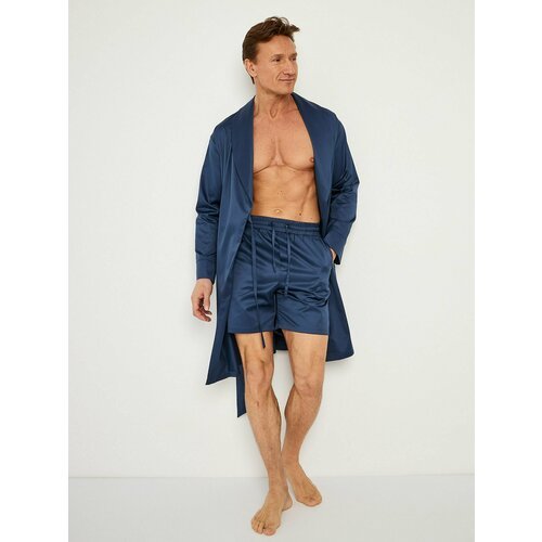 Купить Халат Малиновые сны, размер 54, синий
Стильный мужской хлопковый халат длиной до...