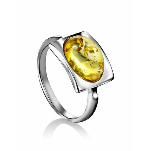 Купить Кольцо, янтарь, безразмерное, желтый, серебряный
кольцо «Эллипс» со вставкой лим...
