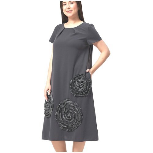 Купить Платье Olsi, размер 48, серый
Платье женское, однотонное.<br>Перед и спинка цель...