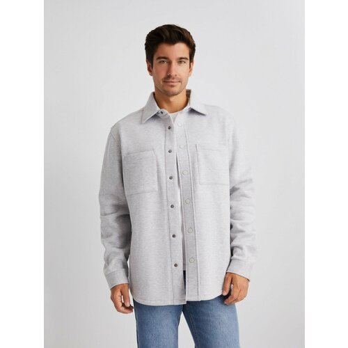 Купить Куртка-рубашка Zolla, размер L, серый
Мужская куртка-рубашка из утеплённого трик...