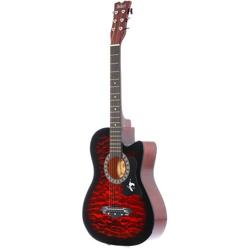 Купить Акустическая гитара 38"дюймов Belucci BC3830 RDS (Fire), с рисунком
Акустическая...