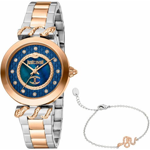 Купить Наручные часы Just Cavalli JC1L257M0085, синий, серебряный
Эффектный набор на за...