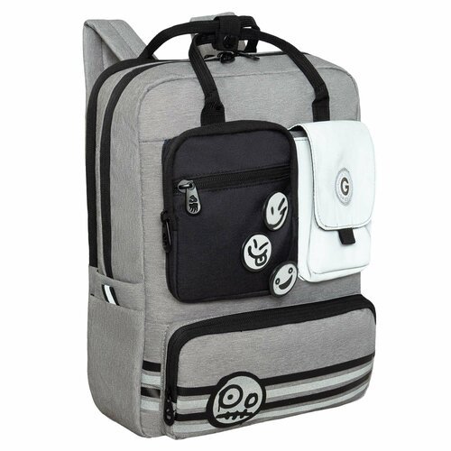 Купить Молодежный рюкзак GRIZZLYRD-343-1 для девушки: модный и практичный, светло-серый...