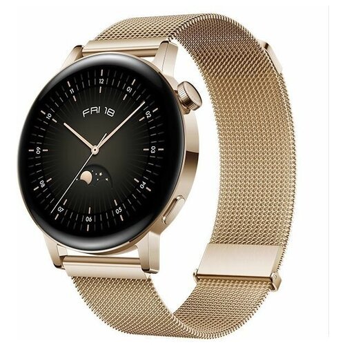 Купить Смарт-часы Huawei Watch GT 3 Milo-B19T, 42мм, 1.32", золотистый / золотистый [55...