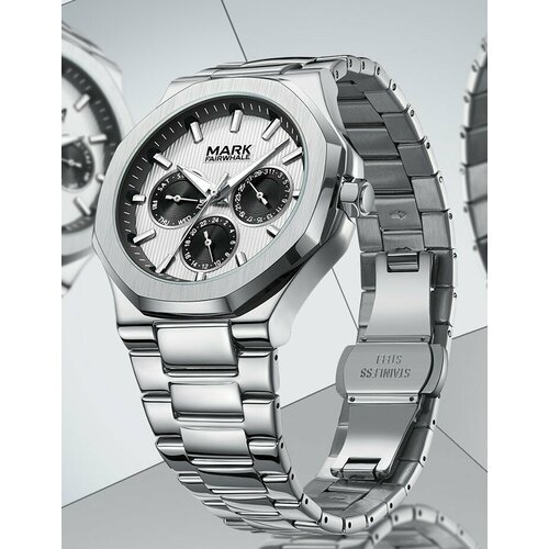 Купить Наручные часы FAIRWHALE FW5890S1WHITE, черный, серебряный
Часы наручные мужские...