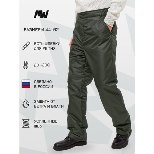 Купить брюки MowGear, размер 44-46/170-176, зеленый
Брюки мужские теплые – главный элем...