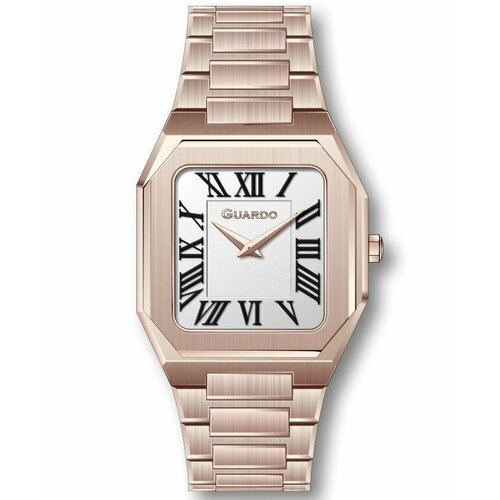 Купить Наручные часы Guardo Наручные часы Guardo Premium 12712-5, золотой, белый
Мужски...