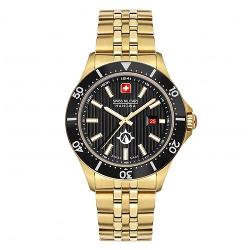 Купить Наручные часы Swiss Military Hanowa 63646, черный, золотой
Мужские кварцевые час...