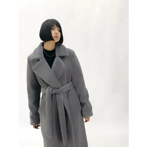 Купить Пальто Modetta Style, размер 46, серый
Модное классическое двубортное пальто цве...