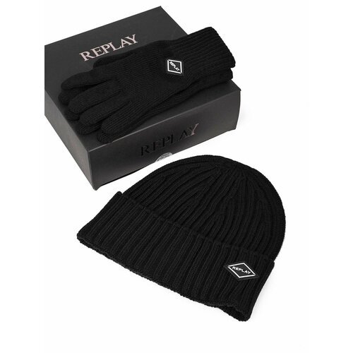 Купить Шапка Replay, размер OneSize, черный
Шапка и перчатки в наборе REPLAY RU uni / E...