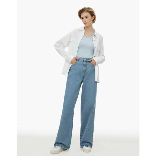 Купить Джинсы Gloria Jeans, размер 42/164, синий
Эти широкие джинсы Wide leg, пропитанн...
