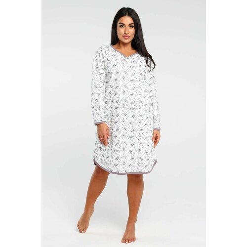 Купить Пижама Dianida, размер 48, бежевый
Женская теплая ночная сорочка . Выполнена из...