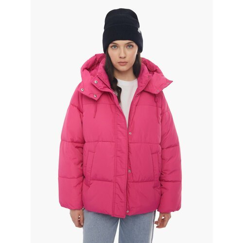 Купить Куртка Zolla, размер S, фуксия
Короткая тёплая женская куртка дутого стёганого ф...