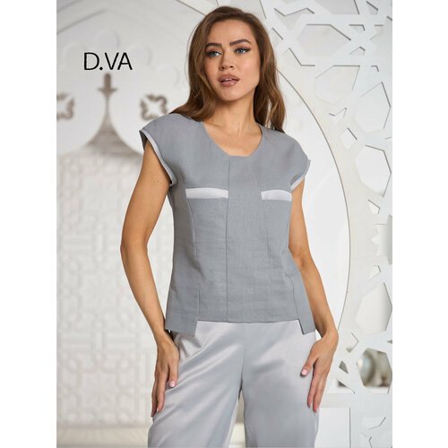 Купить Блуза D.va, размер 46, серый
Эта уникальная блузка от D.VA создана из двух видов...