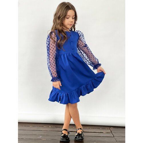 Купить Платье Бушон, размер 122-128, синий
Платье для девочки нарядное бушон ST52, цвет...