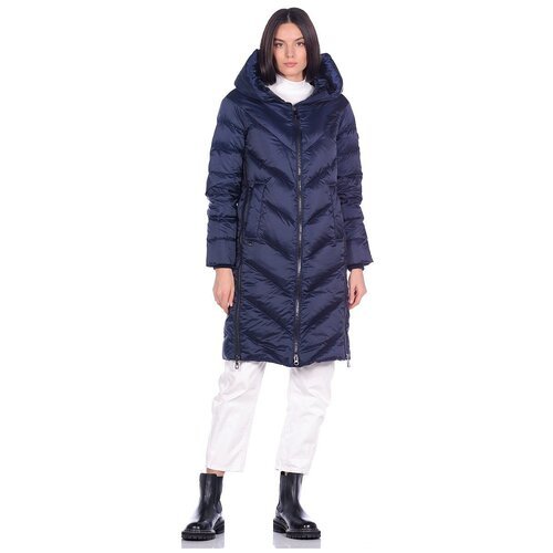 Купить Куртка AVI, размер 36(42RU), темно-синий
Утепленное пальто прямого силуэта с нес...