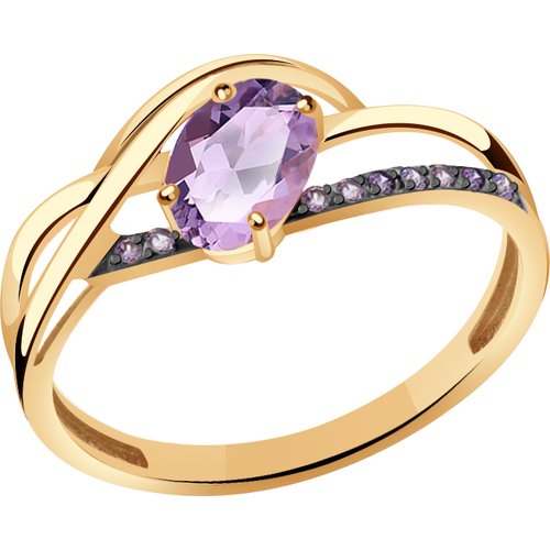 Купить Кольцо Diamant online, золото, 585 проба, александрит, фианит, размер 17
<p>В на...