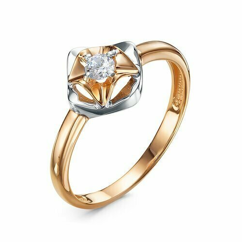 Купить Кольцо Diamant online, золото, 585 проба, фианит, размер 17, бесцветный
<p>В наш...