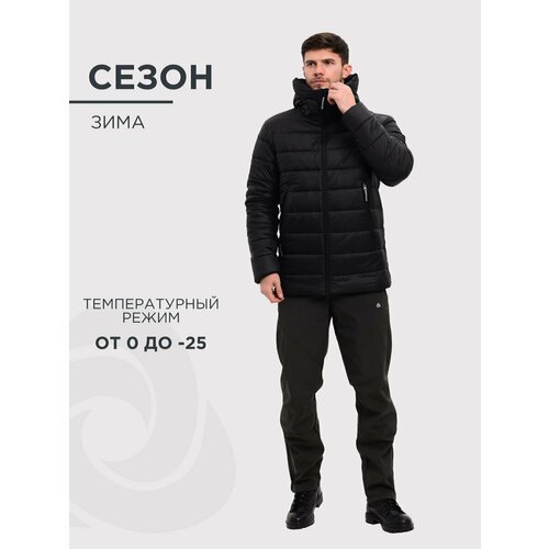 Купить куртка CosmoTex зимняя, силуэт свободный, ветрозащитная, размер 52-54 182-188, ч...