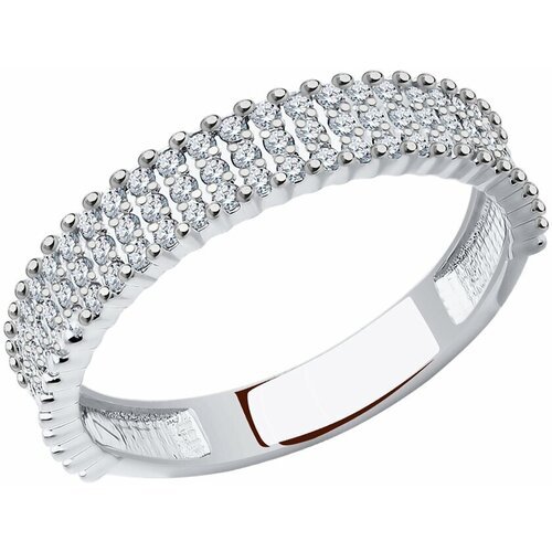 Купить Кольцо Diamant online, белое золото, 585 проба, фианит, размер 17
<p>В нашем инт...