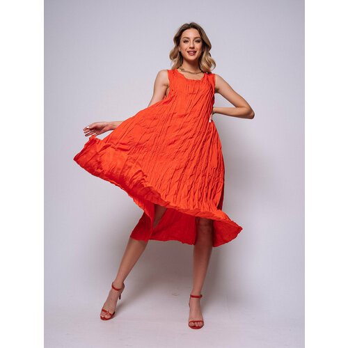 Купить Сарафан размер 42-52, оранжевый
Сарафан женский летний стильный, с эффектом крэш...