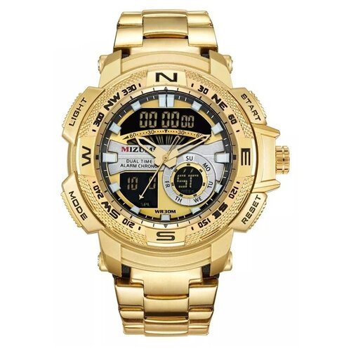 Купить Наручные часы MIZUMS, золотой, черный
Стильные мужские наручные кварцевые часы....