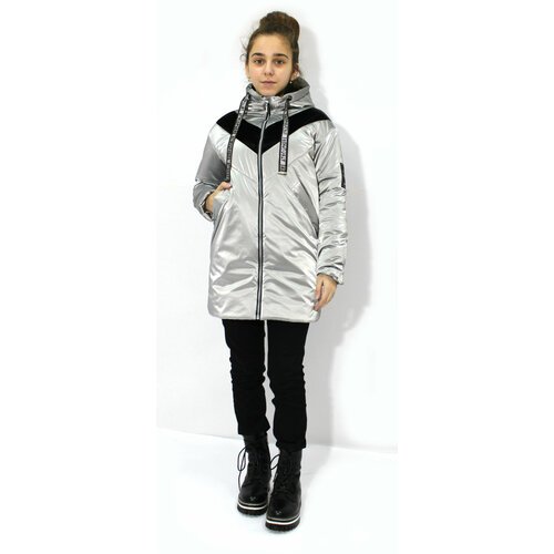 Купить Куртка Эврика, размер 158-80-66, серебряный
Стильная удлинненая куртка для девоч...