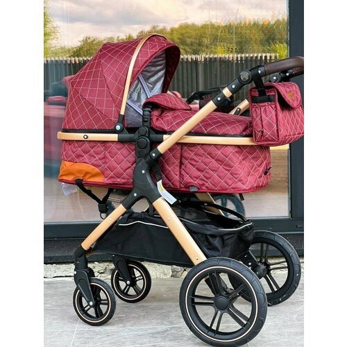 Купить Коляска детская Ining Baby 2в1 X1: удобство и комфорт в одной коляске, красный
Д...