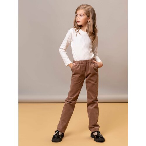 Купить Брюки Ole!Twice, размер 128, коричневый
Вельветовые брюки на резинке – стильная...