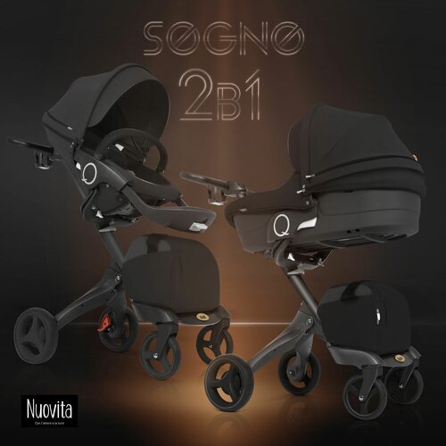 Купить Универсальная коляска Nuovita Sogno 2 в 1, nero/черный
<p> В комплектацию входит...