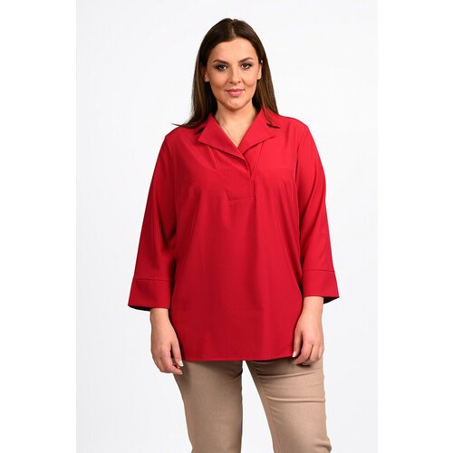 Купить Блуза SVESTA, размер 56, красный
Стильная женская блузка из блузочной ткани с до...