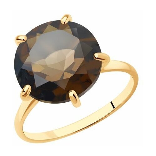Купить Кольцо Diamant online, золото, 585 проба, раухтопаз, размер 21
<p>В нашем интерн...