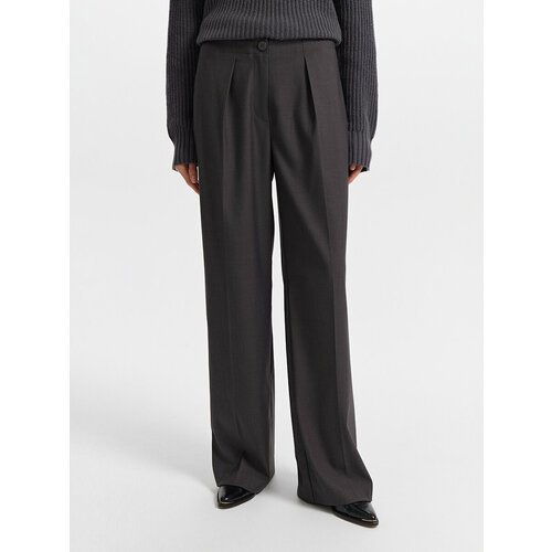 Купить Брюки LOVE REPUBLIC, размер 48, серый
Широкие женские брюки LOVE REPUBLIC на мол...