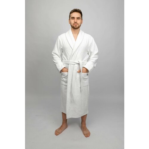 Купить Халат Ricamo, размер 50, белый
Махровый халат мягкий, приятный и бархатистый на...