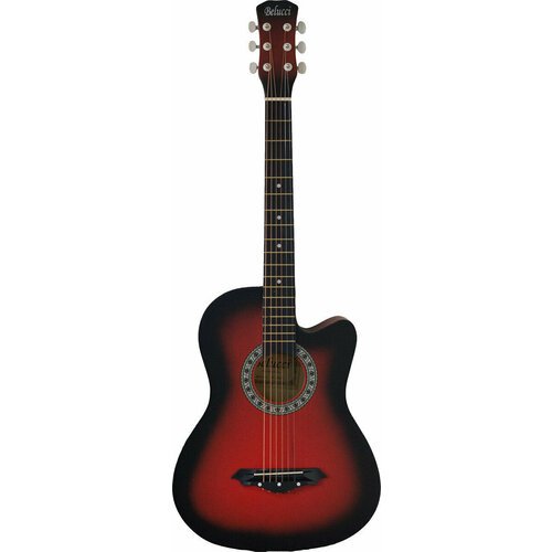 Купить Акустическая гитара Belucci BC3810 RDS, красный глянец,38"дюймов
Акустическая ги...